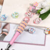 Wholesale Transparent hand-painted acrylic round beads