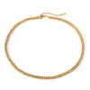 oly-98aec9f174b0aef0b48001d7c7dc6606 Wholesale PVD Coated Real Gold Plated 18K Gold Solid Color 304 Stainless Steel Simple Style Classic Style Waterproof Non Tarnish 304 Stainless Steel Necklace