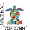 Wholesale Autism Consciousness Theme Embroidery Cloth Sticker Bag Dress Up Patch Color Puzzle Computer Embroidery Label Ironing Chapter