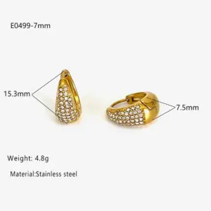 Gold Rhinestone 7mm / Average Size