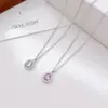 Wholesale PVD Coated 18K Gold Platinum Real Gold Plated Water Droplets 304 Stainless Steel Elegant Simple Style Waterproof Non Tarnish 304 Stainless Steel Pendant Necklace