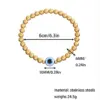 Classic Style Devil's Eye 304 Stainless Steel Bracelets In Bulk