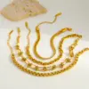 Wholesale Luxurious Artistic 18K Gold Plated Stainless Steel Geometric Irregular Bracelet Elegant Casual Fashion For Women Lobster Clasp