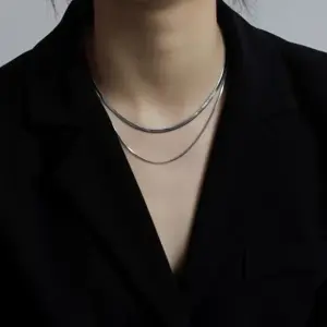 YXP162 Blade Round Snake Chain / Steel Color