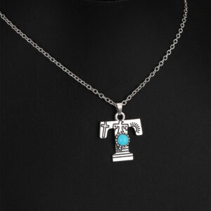 9020 silver O-Chain Letter T