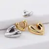 Wholesale 1 Pair Fashion Heart Shape Plating Copper 18k Gold Plated Earrings