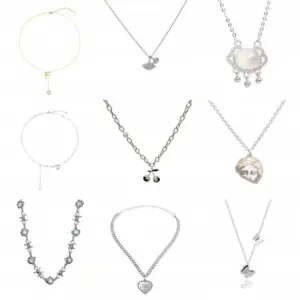 Wholesale Water Plating Gold Plated Silver Letter Moon Butterfly Alloy Romantic Simple Style 201 Stainless Steel Necklace