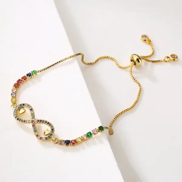 Wholesale Copper Box Chain Geometric Bracelets