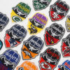 Wholesale Sports Embroidered Fabric Patch American Football Mask Embroidered Patch