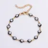 Wholesale PVD Coated 18K Gold Plated Devil'S Eye 304 Stainless Steel Classical Roman Style Waterproof Non Tarnish Bracelets Necklace