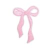 Wholesale Cherry Bow Embroidered Cloth Sticker Hairpin Decoration Bow Patch Sticker Bag Embroidered Pink Ribbon