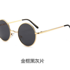 Gold frame black Gray
