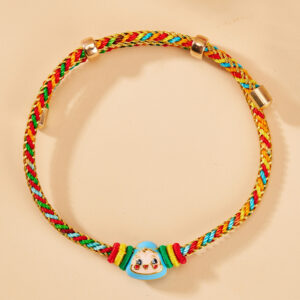Gold Silk Color Thread Single Blue Zong Baby Bracelet