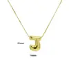 Wholesale Copper 18K Gold Plated Simple Style Letter Plating Pendant Necklace