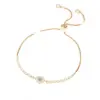 Wholesale Jewelry Fashion Geometric Copper Artificial Gemstones Diamond Bracelets