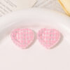 Wholesale Acrylic Heart Print Through-Hole Loose Beads OLY Exclusive