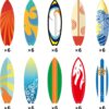 Wholesale Summer Surfboard Beach Sign Hollow Paper Wall Decoration Hawaiian Party Supplies Tropical Bar Sign Pendant