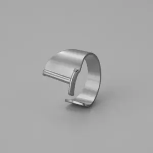 Silver T Open Ring J382-46 / Adjustable Opening