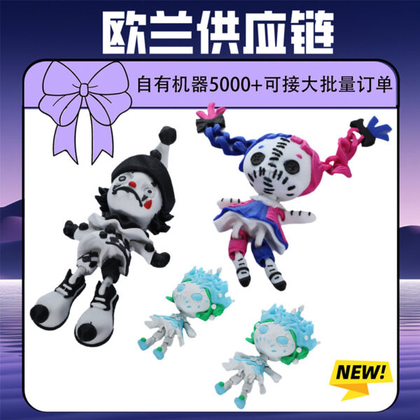 oly-993e6c370c91833081fdab9972a743f1 Wholesale 3D Printing New Creative Decoration Black and White Doll Desktop Decoration Crafts