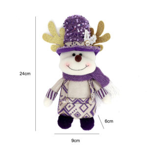 Purple standing doll elk