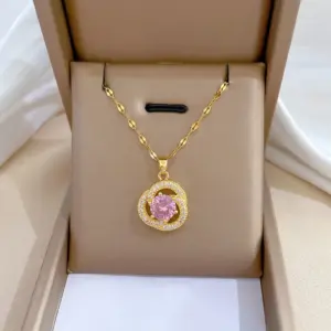 G111 Titanium Steel Chain Copper Pendant