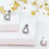 1 Piece Ear Cartilage Rings & Studs Elegant Heart Shape Pure Titanium Titanium Alloy Plating Zircon 14K Gold Plated White Gold Plated Lip Rings Ear Cartilage Rings & Studs