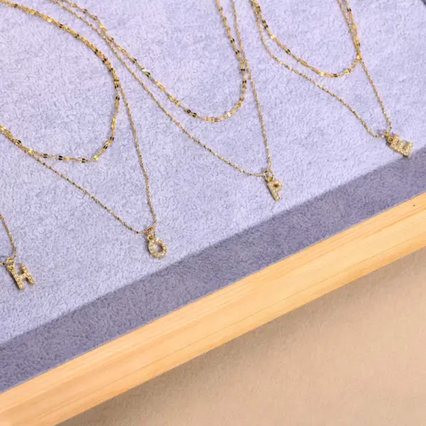 Wholesale 201 Stainless Steel Copper Vacation Simple Style Plating Inlay Letter Zircon