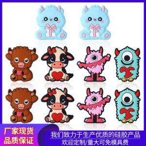 Wholesale Cute Monster Silicone Beads