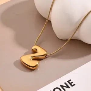 Z Necklace (Gold) / Length: 450mm / 1 Strand/Package