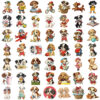 Wholesale 50 Pieces of Transparent Ins American Retro Puppy Stickers Waterproof Transparent Pet Handbook Material Decoration Guitar Cross-Border