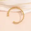 Wholesale 201 Stainless Steel Solid Color Vacuum Plating 18K Gold Plated 18K Gold Simple Style Box Chain Gold Silver Bracelets