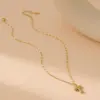 Wholesale Jewelry Simple Style Classic Style Cross 304 Stainless Steel 18K Gold Plated Pendant Necklace