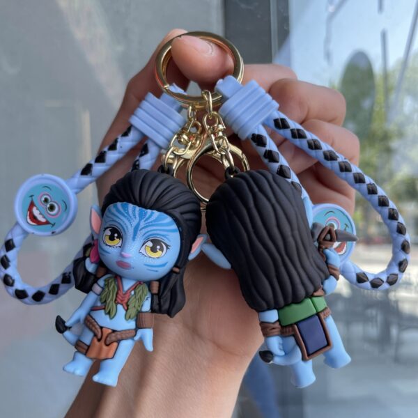 Wholesale Cross-border Cartoon Avatar Keychain Stereo Doll Bag Couple Pendant Car Key Chain Small Gift