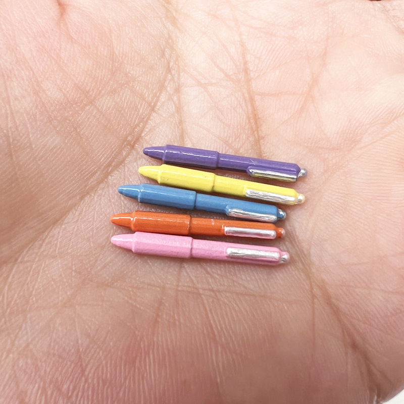 Wholesale 1:12 Dollhouse Mini Metal Ballint Pen
