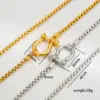Ion Plating (IP) 18K Gold Plated U Shape Solid Color 304 Stainless Steel Vintage Style Classic Waterproof Non Tarnish Necklace