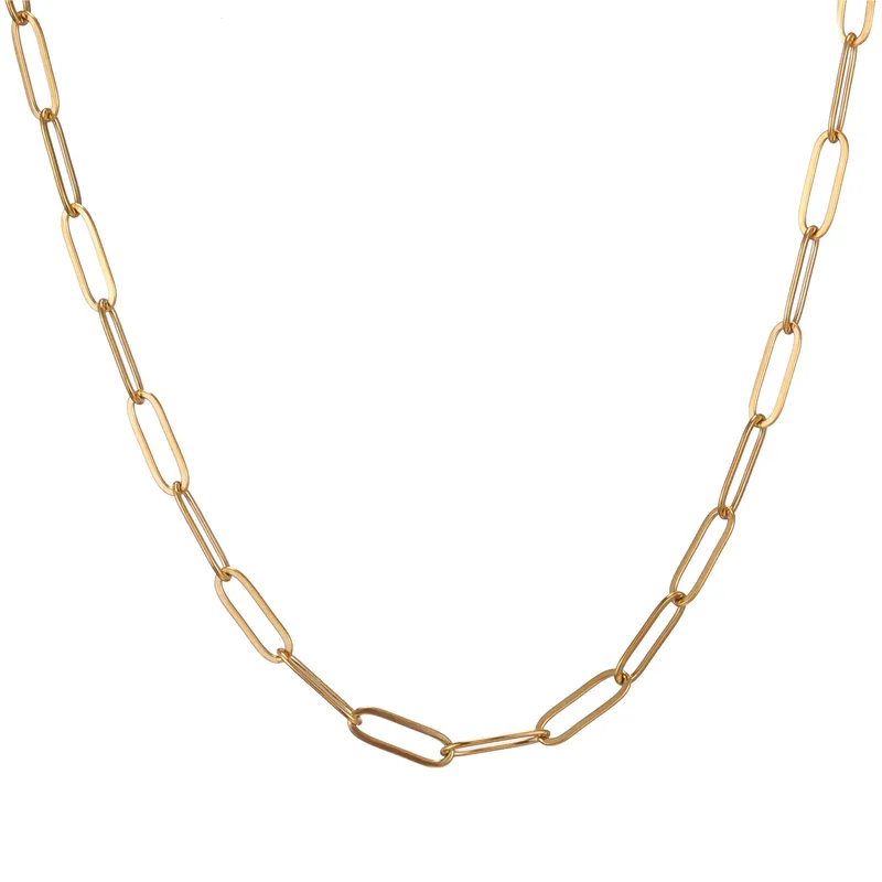 Wholesale Simple Style Geometric Stainless Steel Plating Necklace 1 Piece