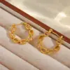 Wholesale 1 Pair Basic Simple Style Irregular Geometric Plating 304 Stainless Steel 18K Gold Plated Earrings