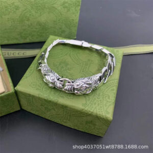 Tiger head double g bracelet
