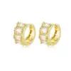Wholesale 1 Pair Elegant Glam Rectangle Plating Inlay Copper Zircon Gold Plated Silver Plated Earrings