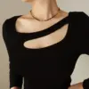 Wholesale PVD Coated 18K Gold Plated 18K Gold 304 Stainless Steel 304 Stainless Steel Necklace