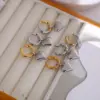 Wholesale 304 Stainless Steel Heart Shape PVD Coated 18K Real Gold Plated Sweet Waterproof Non Tarnish Plating Drop Earrings