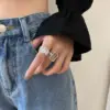 Wholesale Fashion Geometric Copper Plating Rings