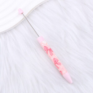 1.0mm bullet-shaped black / 13-Pink bow pattern