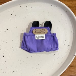 Purple rabbit logo overalls
