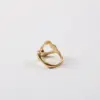 Wholesale Simple Style Geometric Titanium Steel Rings 1 Piece