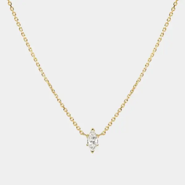 Wholesale Elegant Romantic Water Droplets Horse Eye Copper Plating Inlay Zircon 18k Gold Plated Pendant Necklace