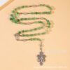 Wholesale Glass beads cross rosary prayer necklace beads