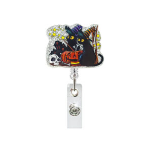 Two black cats pumpkin