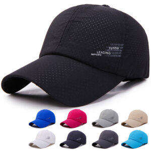 Wholesale Hat Men's Summer Thin Sunshade Peaked Cap Outdoor Quick-Drying Hat Women's Casual Breathable Mesh Fishing Sun Baseball Cap