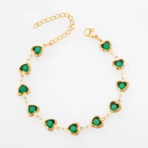 Gold + Green / Waist Chain 70 15cm